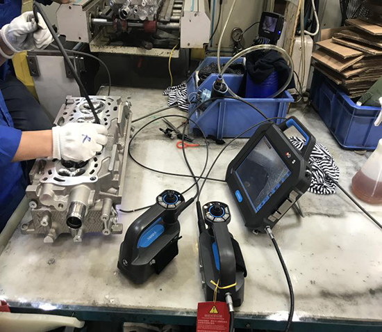 SIE百萬像素工業(yè)內(nèi)窺鏡鑄造分廠、鑄造廠、精加工廠演示現(xiàn)場(chǎng)